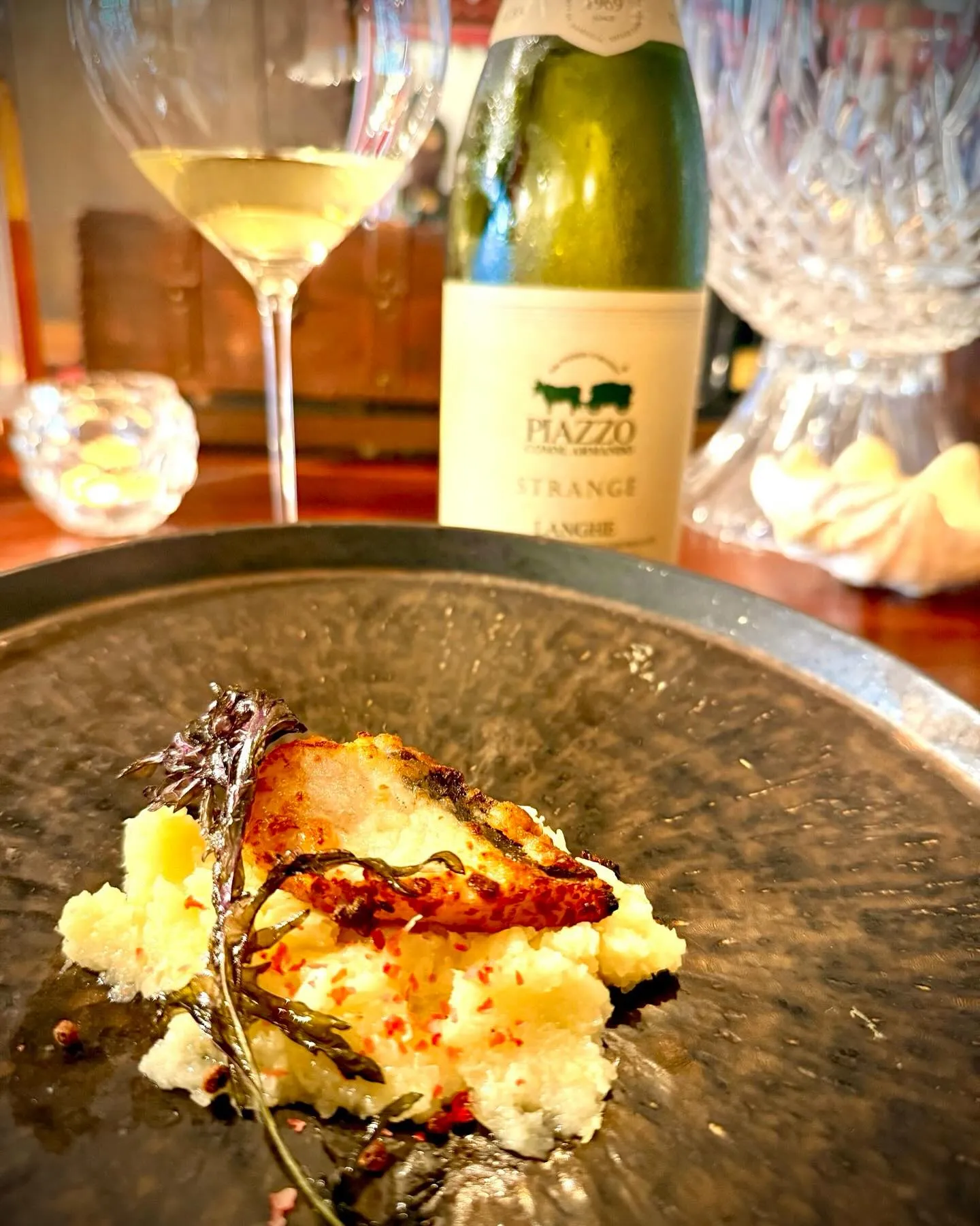 ランゲシャルドネ × スズキのポアレ